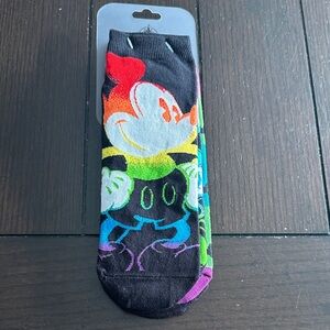 Disney Black and Multicolor Mickey Mouse Socks